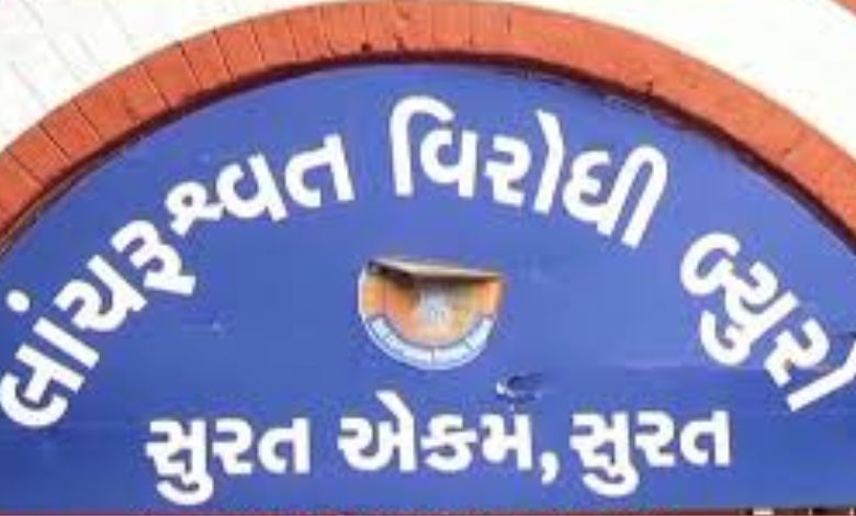 સુરતઃ 70 હજારની લાંચ માંગનાર DGVCL સિનિયર ક્લાર્કની ધરપકડ ACBએ ગોઠવ્યું હતું છટકું