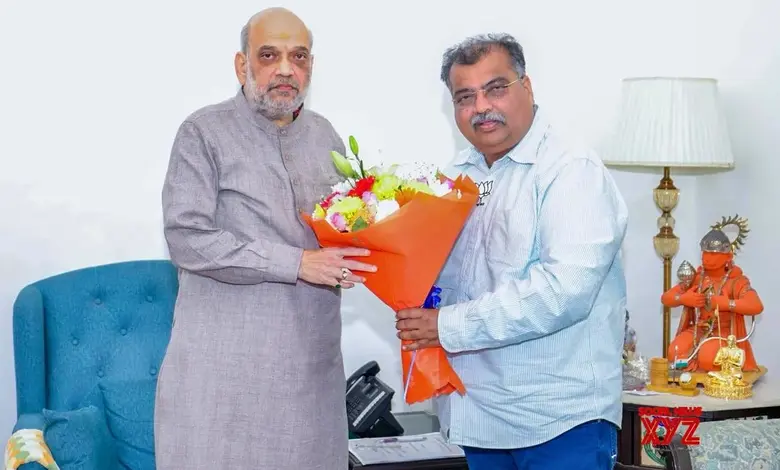 મહારાષ્ટ્ર ભાજપ પ્રમુખ દિલ્હીમાં અમિત શાહને મળ્યા