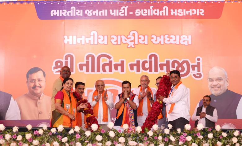 નીતિન નબીન ગુજરાતના બન્યા 'મહેમાન': કાર્યકર્તાઓને 2027 અને 2029ની ચૂંટણી માટે તૈયાર રહેવા આહવાન કર્યું