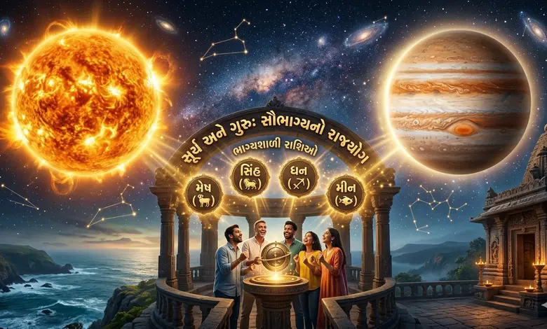 કરિયરમાં પ્રગતિ અને અઢળક પૈસા! સૂર્ય-ગુરુનો ખાસ યોગ આ ચાર રાશિના જાતકોને બનાવશે માલામાલ...