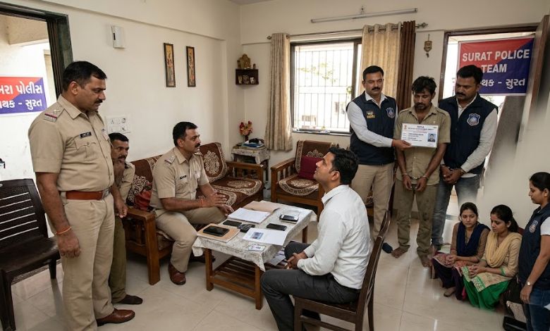 સુરતમાં યુવતી સાથે જલસા કરવા ગયેલો સુપરવાઈઝર નકલી પોલીસને હાથે ચડ્યો ને 5 લાખ ખોયા