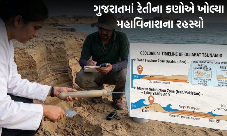 ગુજરાતમાં હજારો વર્ષ પહેલા આવી હતી સુનામી, રેતીના કણોએ ખોલ્યું રહસ્ય