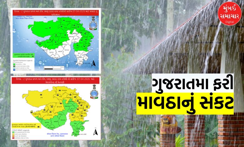 ગુજરાતમાં માવઠાનો માર યથાવત: આજે 18 થી વધુ જિલ્લાઓમાં આગાહી! જાણો ક્યાં પડશે વરસાદ?