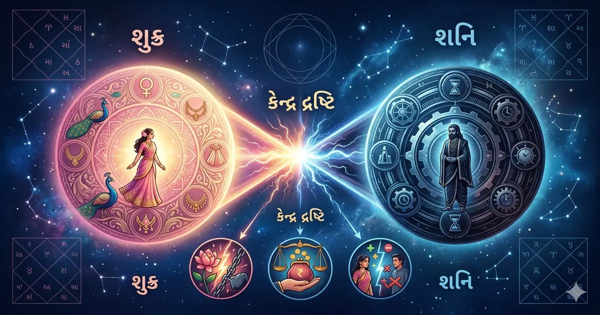 શુક્ર-શનિની કેન્દ્ર દ્રષ્ટિ, 48 કલાક બાદ આ પાંચ રાશિઓનું નસીબ સોનાની જેમ ચમકશે! પ્રોપર્ટીના સોદામાં થશે કરોડોનો ફાયદો...