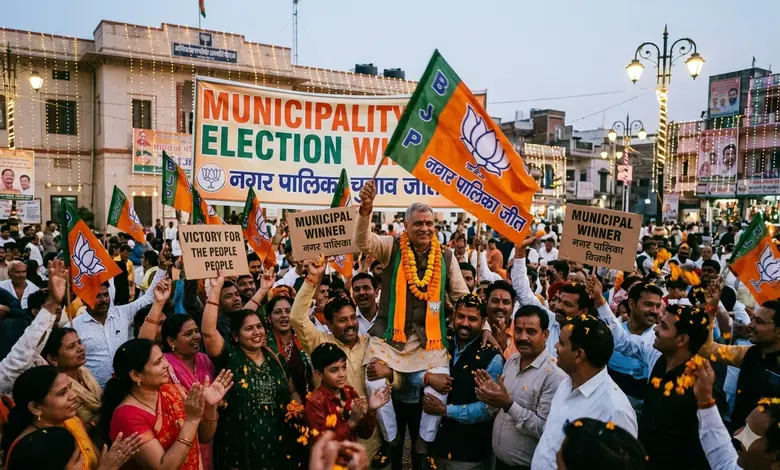 રાજપીપળામાં નવો રાજકીય અધ્યાય શરૂ, ભાજપની ભવ્ય જીત અને કોંગ્રેસની કારમી હાર