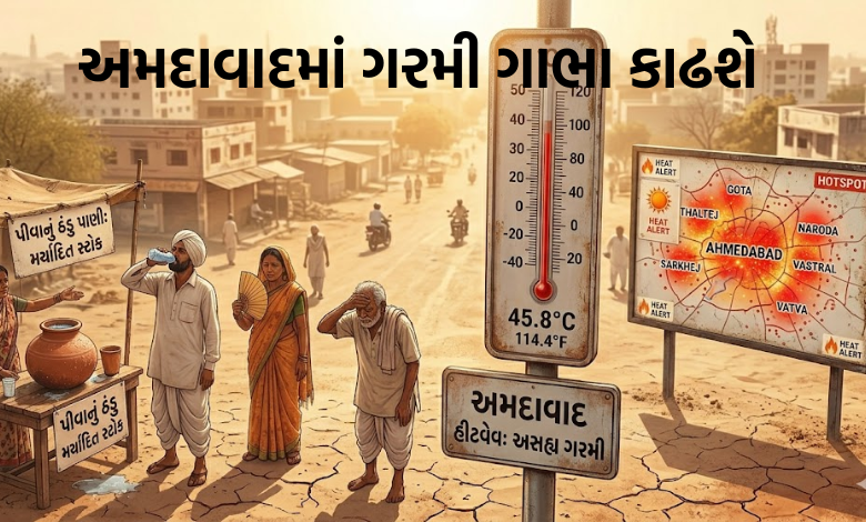અમદાવાદવાસીઓ કાળઝાળ ગરમીમાં શેકાવા રહો તૈયાર, 46 ડિગ્રી સુધી પહોંચશે પારો