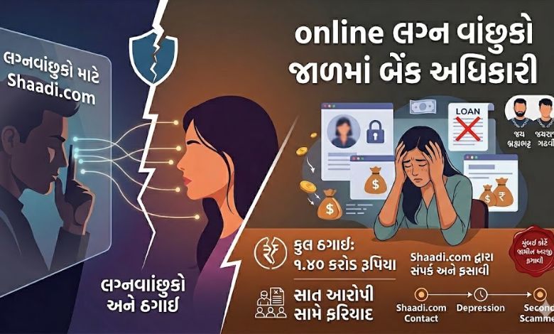 shaadi.com પર ફ્રોડ, મુંબઈની બેંક અધિકારી યુવતીને ફસાવી 1.40 કરોડ પડાવ્યા, રેપ પણ કર્યો ને..........