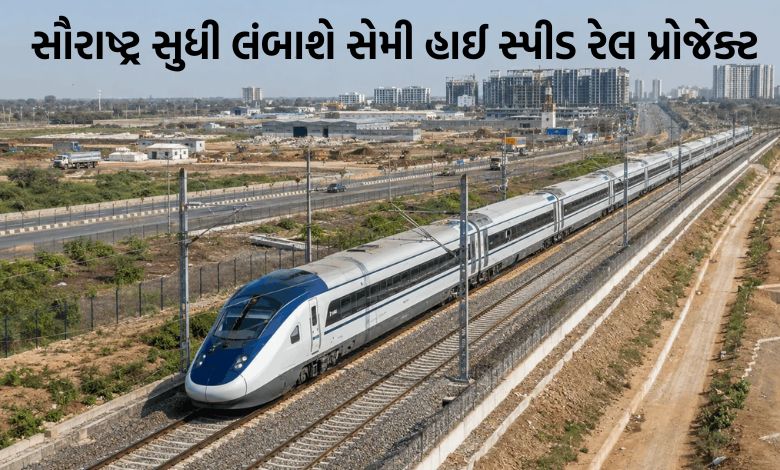 અમદાવાદ-ધોલેરા સેમી હાઈસ્પીડ રેલ પ્રોજેક્ટ સૌરાષ્ટ્રના આ શહેર સુધી લંબાશે, રેલવેએ શરૂ કર્યો સર્વે
