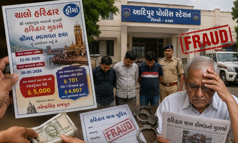 આદિપુરઃ 'ફ્રી યાત્રા'ની જાહેરાત જોઈને ફસાયા 200 શ્રદ્ધાળુઓ, રાતોરાત રૂ.10 લાખ સેરવી ઓફિસ બંધ કરી ભાગ્યા ગઠિયા!