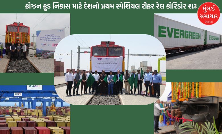 ફ્રોઝનફૂડ નિકાસ માટે દેશનો પ્રથમ સ્પેશિયલ રીફર રેલ કોરિડોર શરૂ: આઇસીડી વિરોચનનગર મુન્દ્રા પોર્ટ સાથે જોડાયું