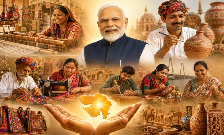 ગુજરાતમાં હસ્તકલા સેતુ યોજના હેઠળ ₹ 102.08 કરોડનું વેચાણ, 50,000થી વધુ રોજગારીનું સર્જન