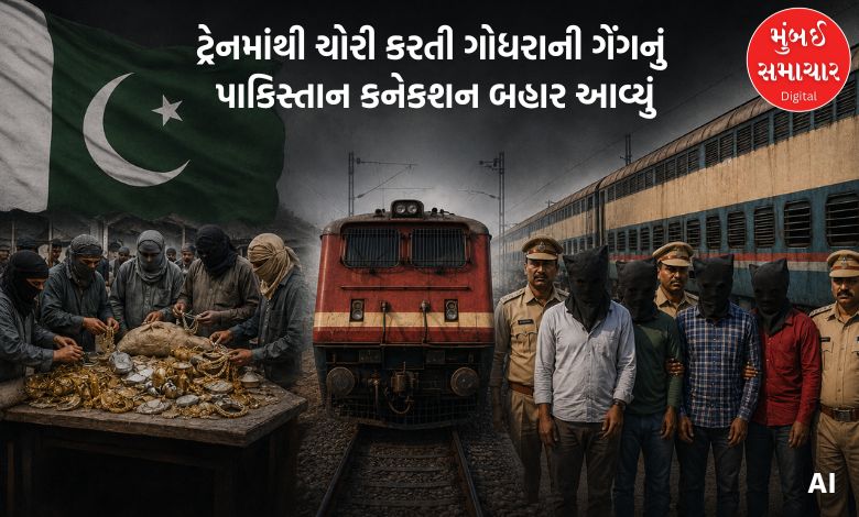 ટ્રેનમાંથી ચોરી કરતી ગોધરાની ગેંગનું પાકિસ્તાન કનેકશન બહાર આવ્યું, જાણો ચોંકાવનારી વિગતો
