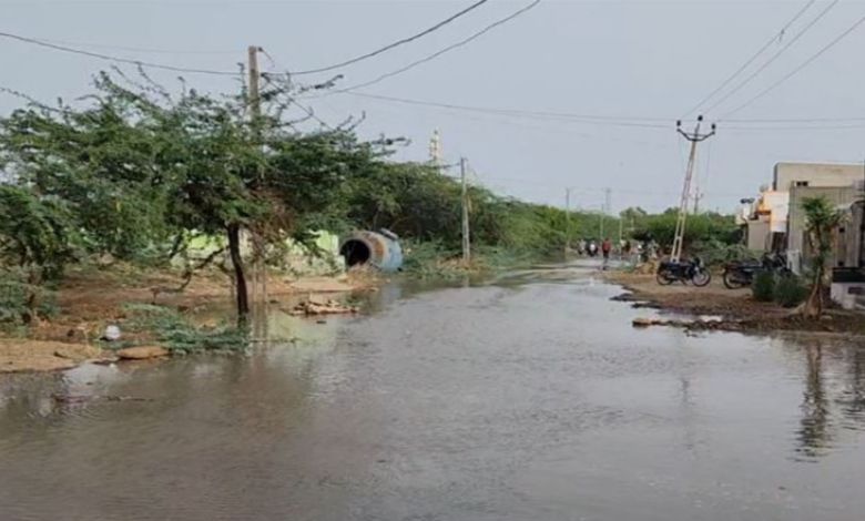 ભાવનગરના ઘોઘાના દરિયાના પાણી ગામમાં ઘૂસ્યા , કબ્રસ્તાન નું ધોવાણ થતાં માનવ કંકાલ બહાર નીકળ્યા