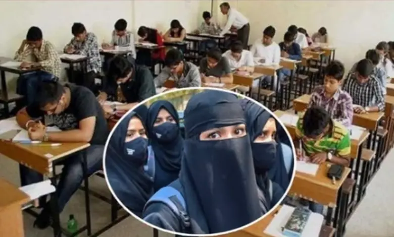 NEET પરીક્ષા: અમદાવાદની કોલેજમાં હિજાબ પહેરીને પ્રવેશ આપવા મુદ્દે વિવાદ