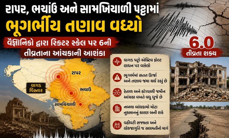 પૂર્વ કચ્છ પર ભૂકંપનું જોખમ: વાગડ વિસ્તારમાં સક્રિય ફોલ્ટ લાઈન્સથી વધી ચિંતા