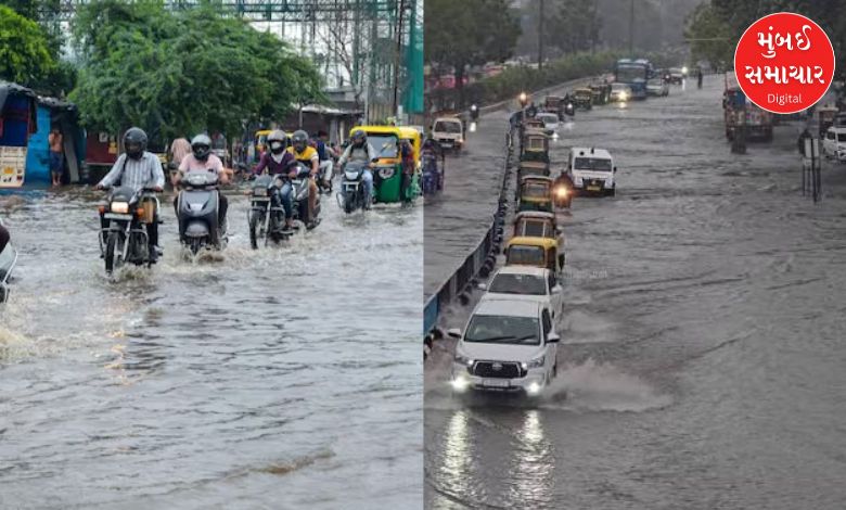 સૌરાષ્ટ્રના 7 તાલુકામાં 5 થી 8 ઇંચ વરસાદ,  ગુજરાતના 129 તાલુકામાં 1 થી 8 ઇંચ સુધીનો વરસાદ