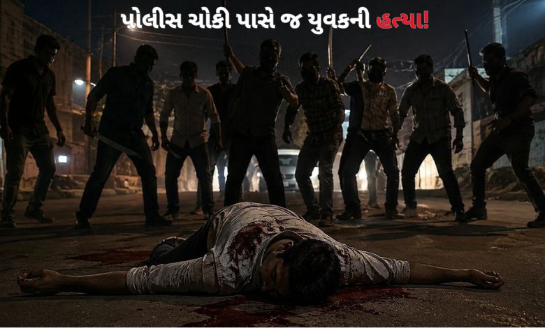 રાણીપ પોલીસ ચોકી નજીક 37 વર્ષીય યુવકની હત્યા, 10 લોકોના ટોળાએ 15થી વધુ ઘા ઝીંકી પતાવી દીધો