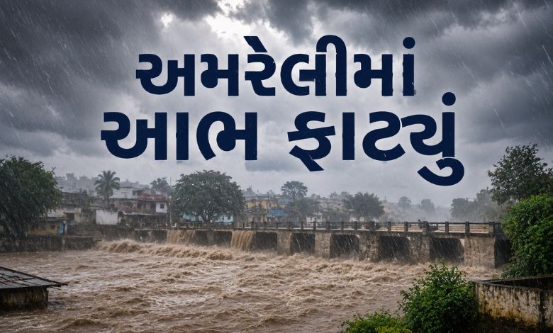 અમરેલીમાં મેઘતાંડવ, બે તાલુકામાં 10 ઇંચથી વધુ વરસાદથી જળબંબાકાર, જાણો છેલ્લા 24 કલાકના આંકડા