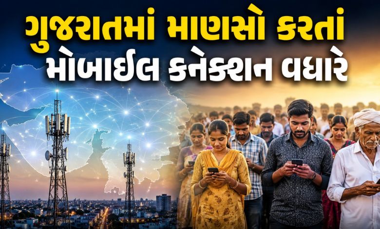ગુજરાતમાં વસ્તી કરતાં ફોનની સંખ્યા વધી: 5 વર્ષ પછી ટેલી-ડેન્સિટી 100 ટકાને પાર