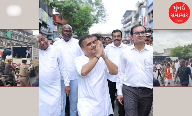 હર્ષ સંઘવી ટ્રાફિકમાં ફસાયા, IPS પોતે ટ્રાફિક ક્લીયર કરાવવા ઉતર્યા પણ સફળ ના થતાં સંઘવીએ પગપાળા જવું પડ્યું
