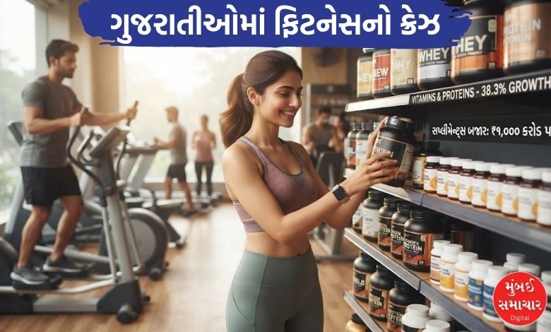 ગુજરાતીઓમાં ફિટનેસનો ક્રેઝ: સપ્લિમેન્ટ માર્કેટ રૂ. 1,000 કરોડને પાર, વિટામિન-પ્રોટીનની ખરીદીમાં 38% નો જંગી ઉછાળો