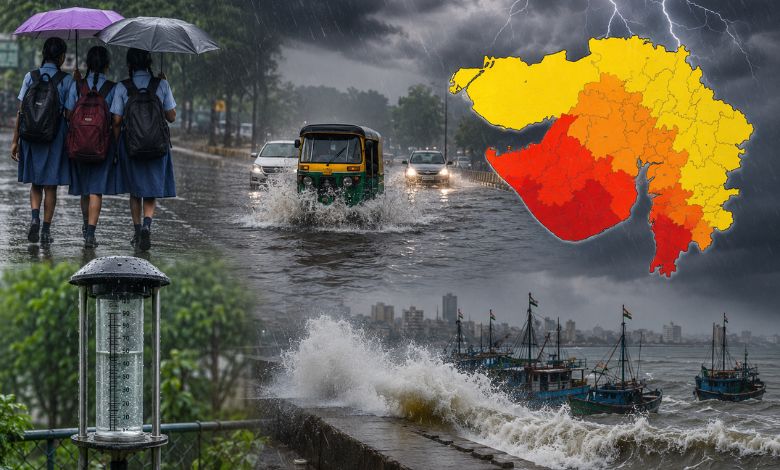 દક્ષિણ ગુજરાત - સૌરાષ્ટ્ર માટે 3 કલાક ભારે, સુરત - વલસાડમાં સ્કૂલોમાં રજા જાહેર કરાઈ