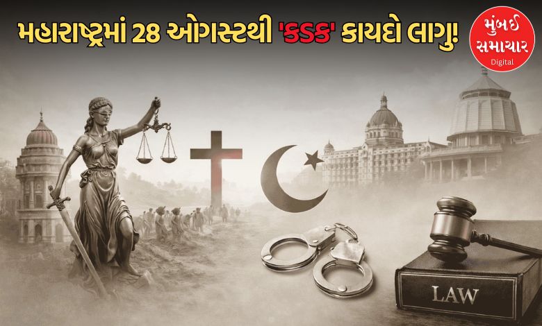 મહારાષ્ટ્રમાં 28 ઓગસ્ટથી લાગુ થશે 'ધર્મ સ્વાતંત્ર્ય કાયદો', જાણી લો બળજબરી ધર્મપરિવર્તન પર કરાવનારાને શું સજા થશે...