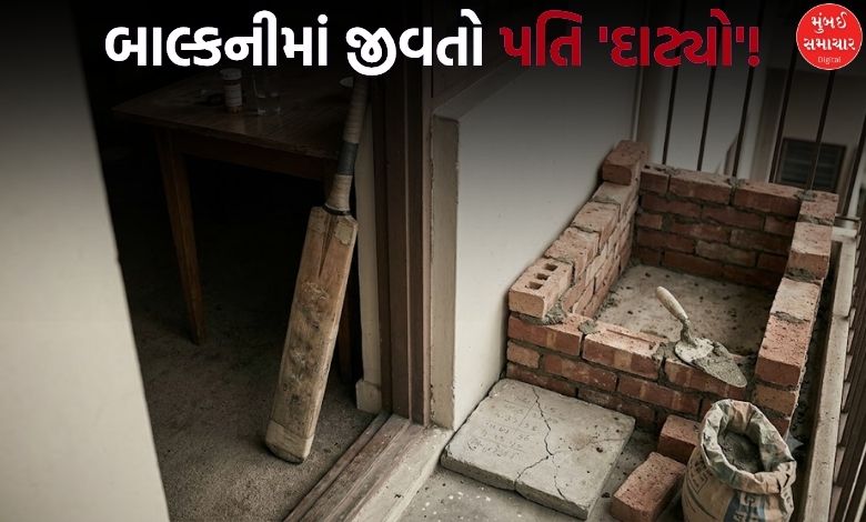 પતિને મારીને પત્નીએ ફ્લૅટની બાલ્કનીમાં જ 'કબર' બનાવી, પણ...