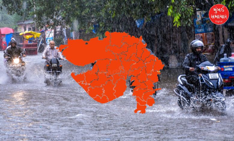 ગુજરાતમાં મેઘરાજાની તોફાની બેટિંગ:  રાજ્યના 124 તાલુકામાં મેઘમહેર, રાજુલામાં સૌથી વધુ 3.74 ઇંચ વરસાદ