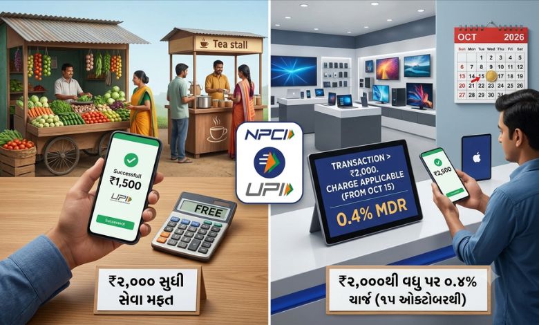 UPI પેમેન્ટ મોંઘું થશે: 2000થી વધુના વ્યવહારો પર લાગશે MDR ચાર્જ, જાણો સરકારના નવા નિયમો?