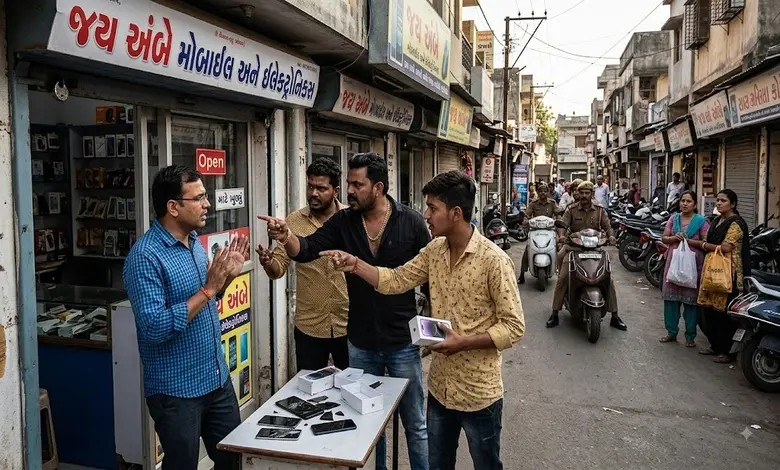 વાપીમાં ફોન બદલી આપવાની તકરારમાં વેપારીને જાનથી મારી નાખવાની ધમકીઃ ત્રણ શખસ સામે ફરિયાદ