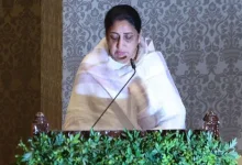 સુનેત્રા પવાર અને સુનીલ તટકરેની રાજકીય ચર્ચા દરમિયાનની તસવીર.